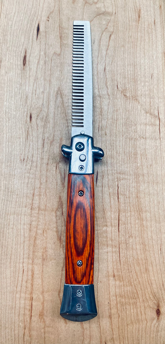 WOOD GRAIN POCKET COMB