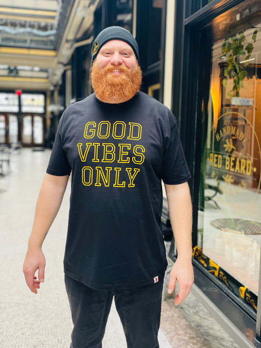 T- Shirt- Good Vibes Only Black Crew