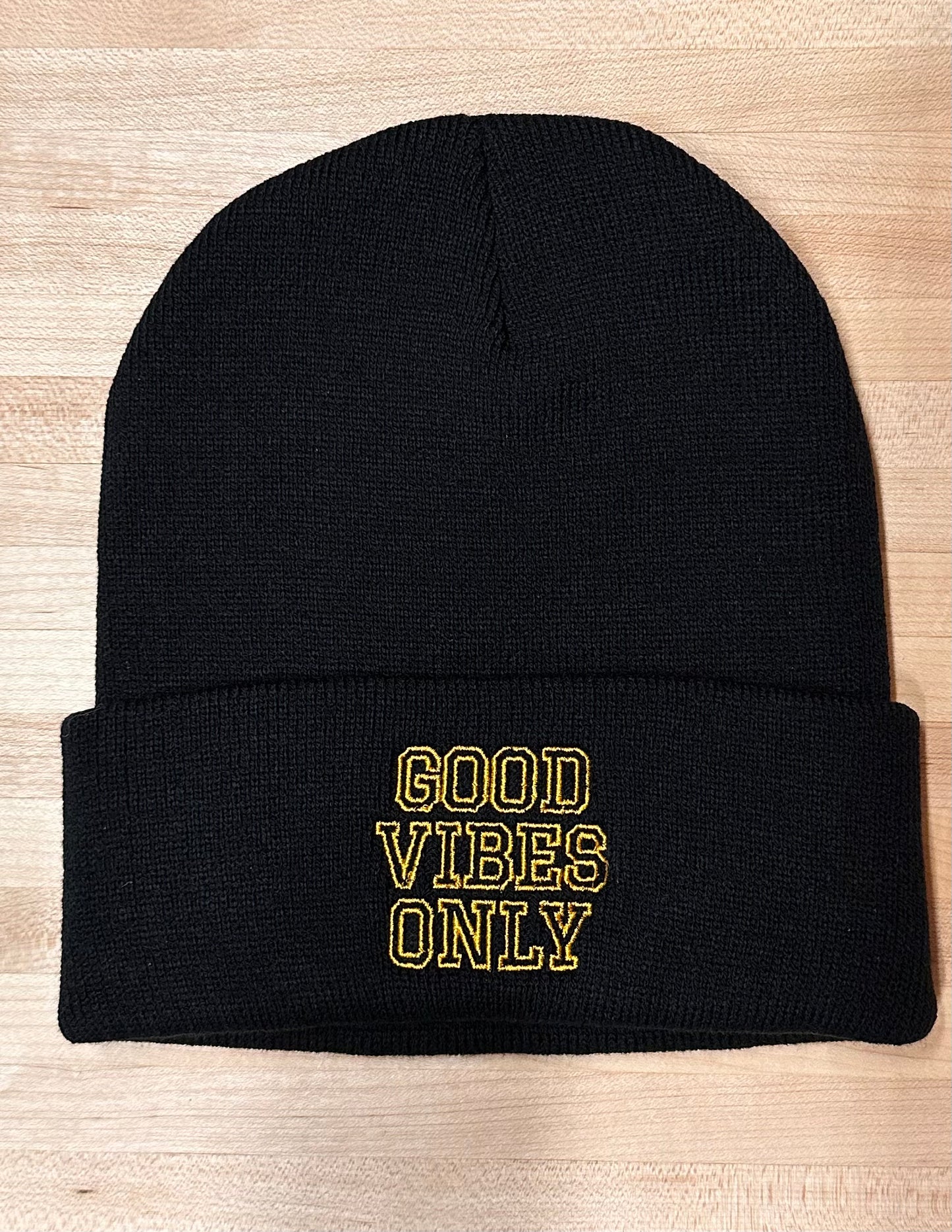 GOOD VIBES ONLY BEANIE